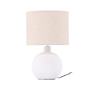Torcello – Lampe à poser – Beige, Blanc – 32 x 51 x 32 cm