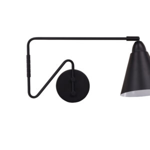 Amicola – Applique murale – Noir – 47 x 24,5 x 24 cm