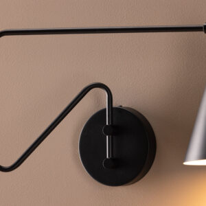 Amicola – Applique murale – Noir – 47 x 24,5 x 24 cm
