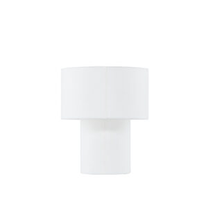 Globia – Lampe à poser – Beige, Blanc – 35 x 40 x 35 cm