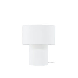 Globia – Lampe à poser – Beige, Blanc – 35 x 40 x 35 cm