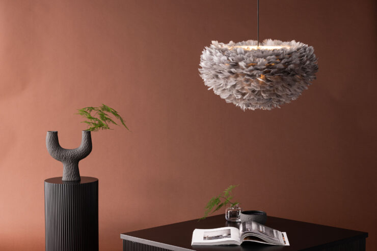 Nicola – Suspension – Noir, Gris – 60 x 30 x 60 cm