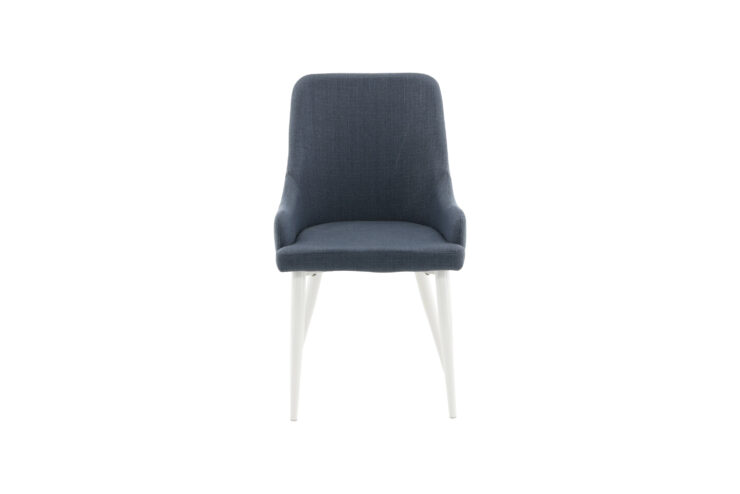 Plaza – Chaise de salle à manger – Bleu, Blanc – 58 x 86 x 49 cm
