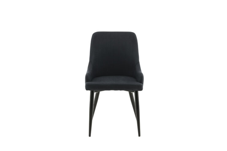 Plaza – Chaise de salle à manger – Noir – 58 x 86 x 49 cm