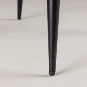 Leone – Chaise de salle à manger – Beige, Noir – 63 x 91 x 47 cm