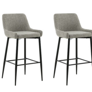Plaza – Chaise de bar – Beige, Noir – 53 x 105 x 48 cm
