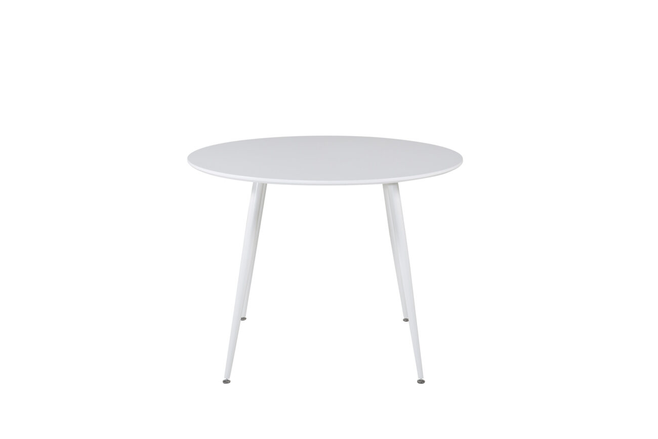 Plaza – Table à manger ronde – Blanc – ⌀100 cm