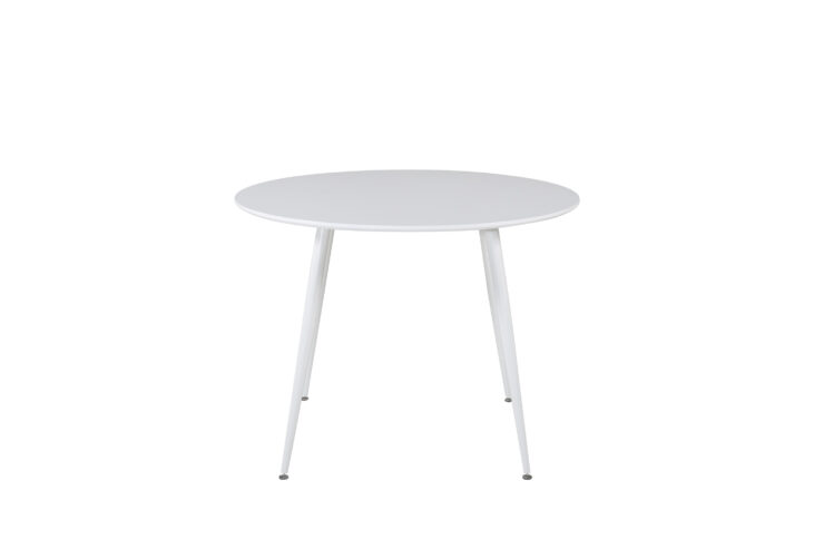Plaza – Table à manger ronde – Blanc – ⌀100 cm