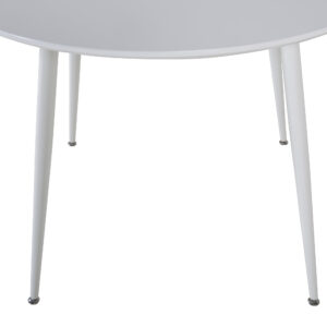 Plaza – Table à manger ronde – Blanc – ⌀100 cm