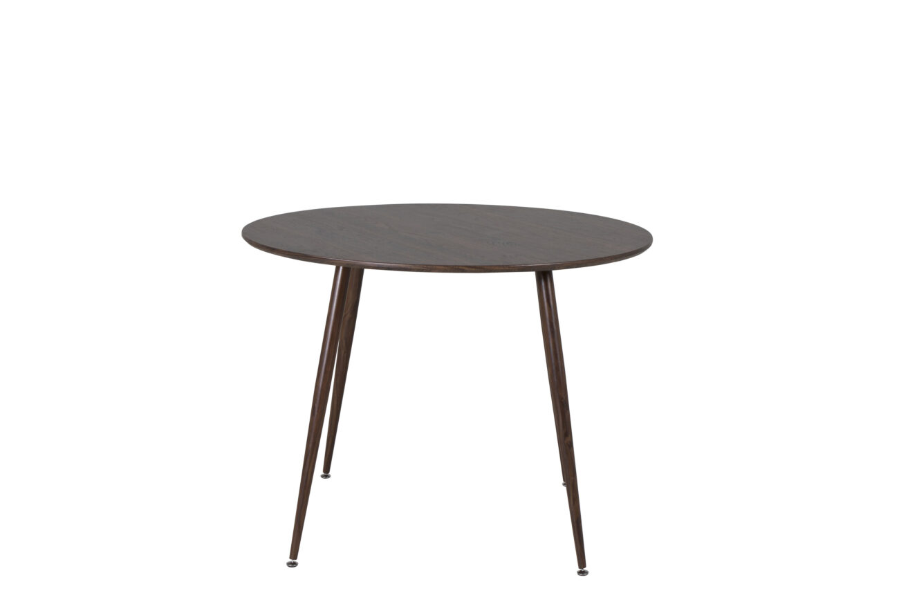 Plaza – Table à manger ronde – Noyer – ⌀100 cm