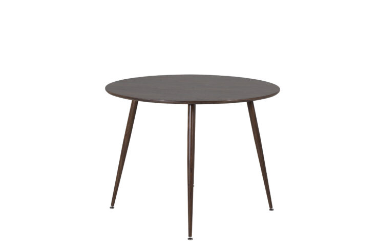 Plaza – Table à manger ronde – Noyer – ⌀100 cm