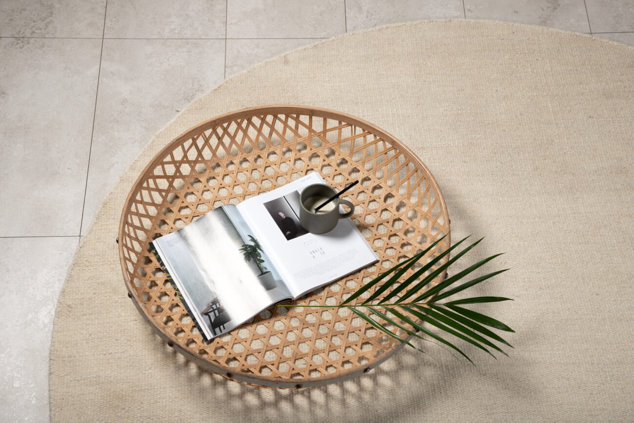 Jaipur – Tapis de salon – Beige – ⌀200 cm