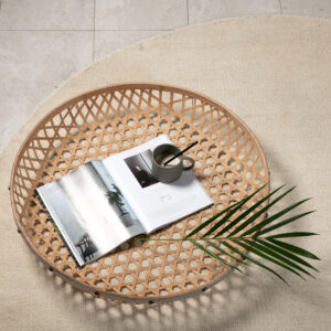 Jaipur – Tapis de salon – Beige – ⌀200 cm