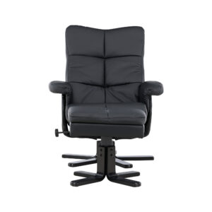 Sven – Fauteuil relax – Noir – 90 x 101 x 78 cm