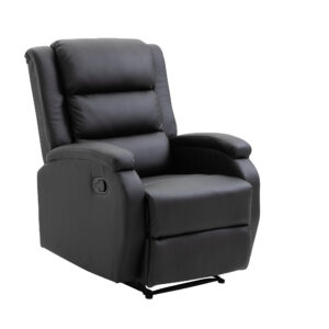 Bengt – Fauteuil relax – Noir – 92 x 103 x 74 cm