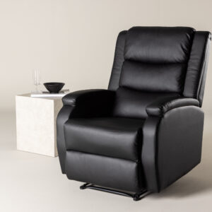 Bengt – Fauteuil relax – Noir – 92 x 103 x 74 cm