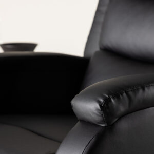 Bengt – Fauteuil relax – Noir – 92 x 103 x 74 cm