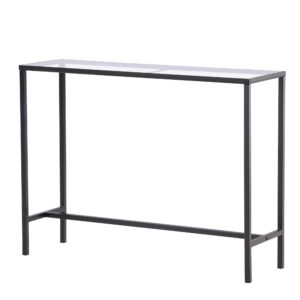 Dipp – Table d&rsquo;appoint – Noir, Transparent – 100 x 30 cm