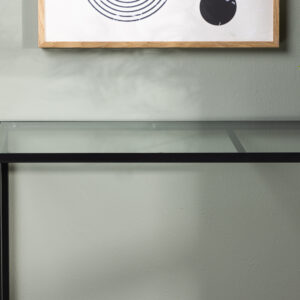 Dipp – Table d&rsquo;appoint – Noir, Transparent – 100 x 30 cm