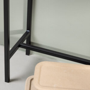 Dipp – Table d&rsquo;appoint – Noir, Transparent – 100 x 30 cm