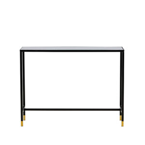 Dipp – Table d&rsquo;appoint – Noir, Doré – 100 x 30 cm