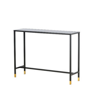 Dipp – Table d&rsquo;appoint – Noir, Doré – 100 x 30 cm