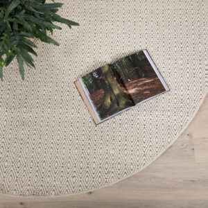 Julana – Tapis de salon – Beige – ⌀200 cm