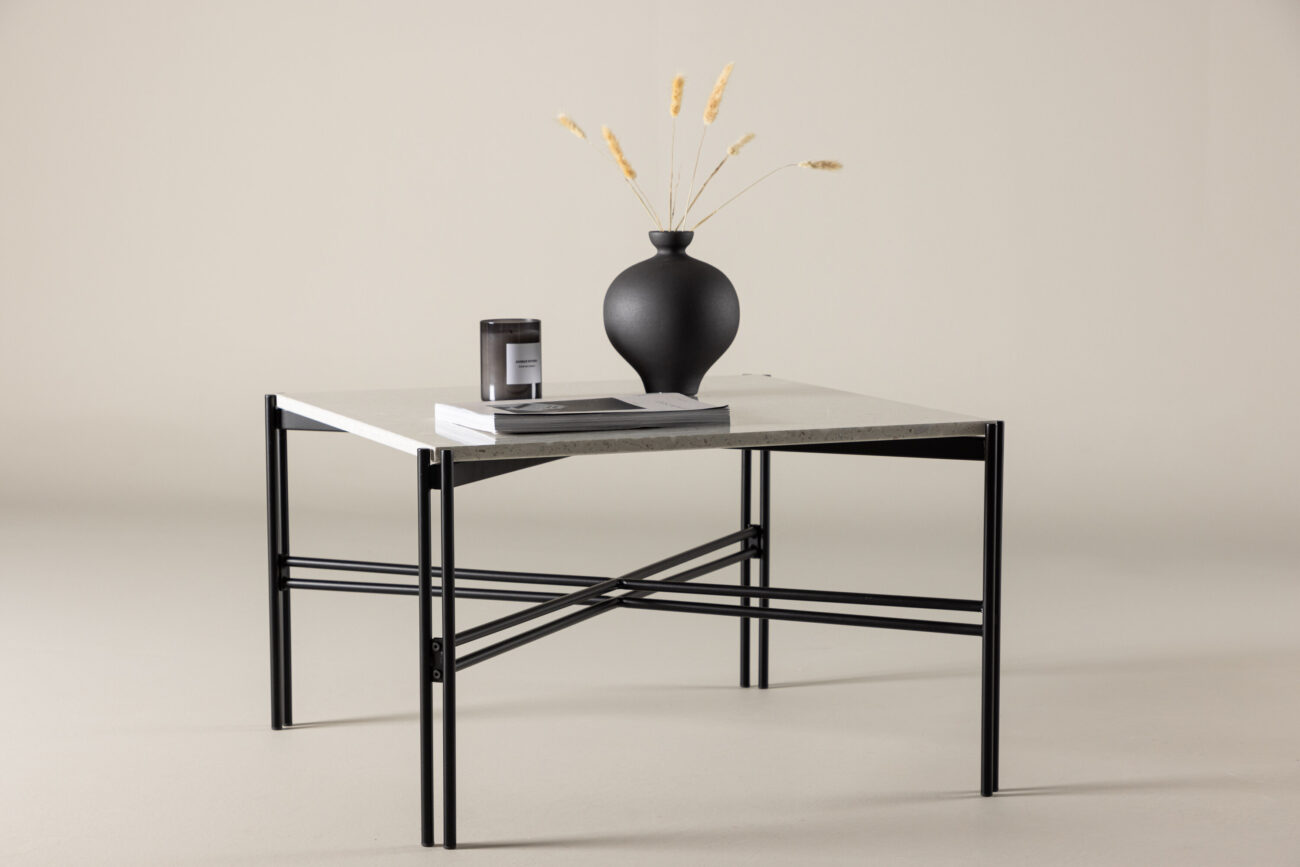 Razzia – Table basse – Noir, Blanc – 75 x 75 cm