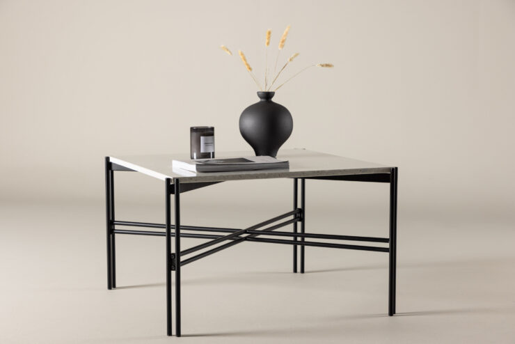 Razzia – Table basse – Noir, Blanc – 75 x 75 cm