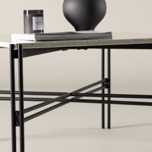 Razzia – Table basse – Noir, Blanc – 75 x 75 cm