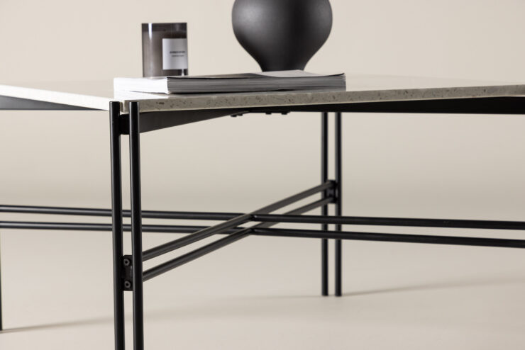 Razzia – Table basse – Noir, Blanc – 75 x 75 cm