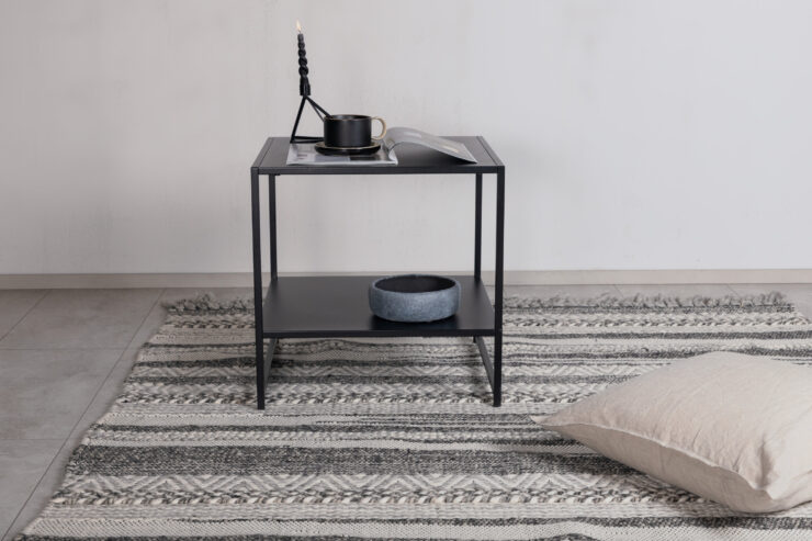 Alwar – Tapis de salon – Gris foncé – 240 x 170 cm