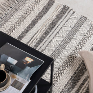 Alwar – Tapis de salon – Gris foncé – 240 x 170 cm