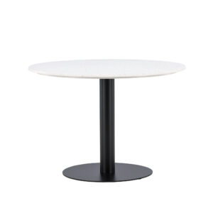 Razzia – Table à manger ronde – Noir, Blanc – ⌀106 cm