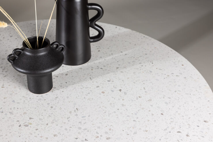 Razzia – Table à manger ronde – Noir, Blanc – ⌀106 cm