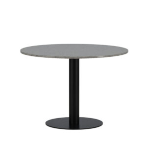 Razzia – Table à manger ronde – Noir, Gris – ⌀106 cm