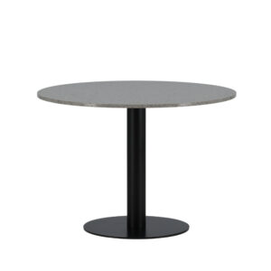 Razzia – Table à manger ronde – Noir, Gris – ⌀106 cm
