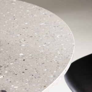 Razzia – Table à manger ronde – Noir, Gris – ⌀106 cm