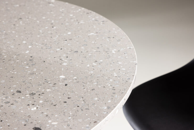 Razzia – Table à manger ronde – Noir, Gris – ⌀106 cm