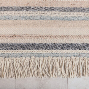Gudha – Tapis de salon – Beige, Bleu – 240 x 170 cm
