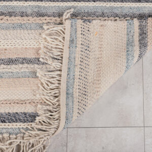 Gudha – Tapis de salon – Beige, Bleu – 240 x 170 cm