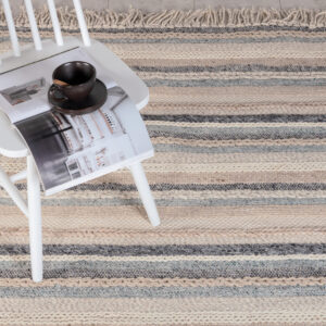 Gudha – Tapis de salon – Beige, Bleu – 300 x 200 cm