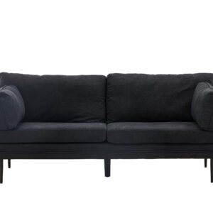 Boom – Canapé 3 places – Noir – 90 x 84 x 203 cm