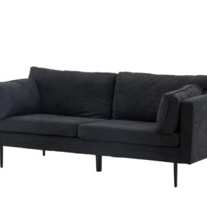 Boom – Canapé 3 places – Noir – 90 x 84 x 203 cm