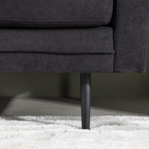 Boom – Canapé 3 places – Noir – 90 x 84 x 203 cm