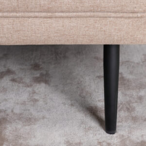 Boom – Canapé 3 places – Noir, Marron – 90 x 84 x 203 cm