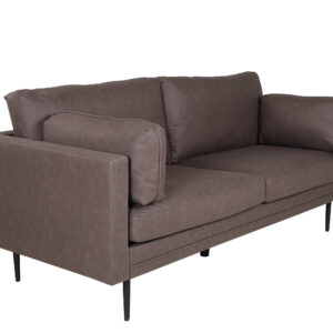 Boom – Canapé 3 places – Noir, Marron – 90 x 84 x 203 cm