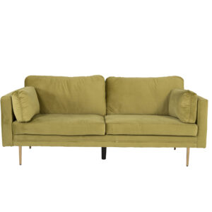 Boom – Canapé 3 places – Doré, Vert – 90 x 84 x 203 cm