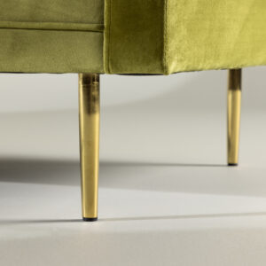 Boom – Canapé 3 places – Doré, Vert – 90 x 84 x 203 cm