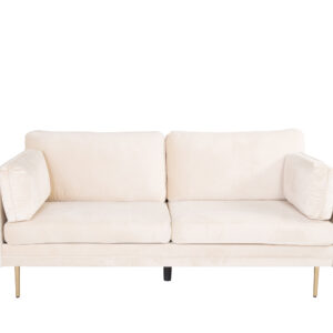 Boom – Canapé 3 places – Beige, Doré – 90 x 84 x 203 cm